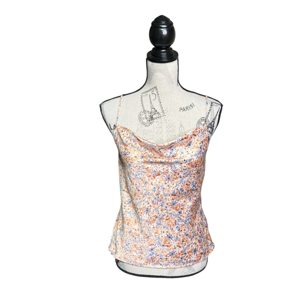 Dynamite Pink and White Embellished Fitted Camisole